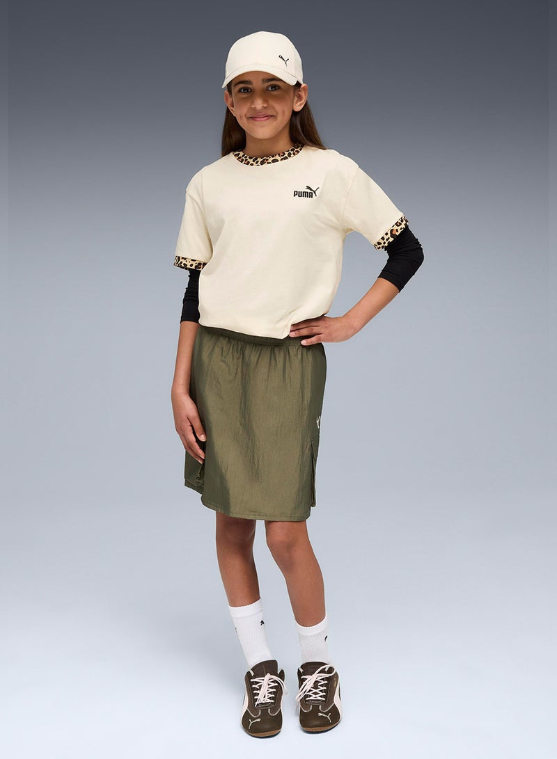 PUMA Youth Bowtique Midi Woven Cargo Skirt  - Image 3