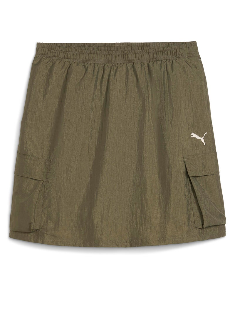 PUMA Youth Bowtique Midi Woven Cargo Skirt  - Image 4
