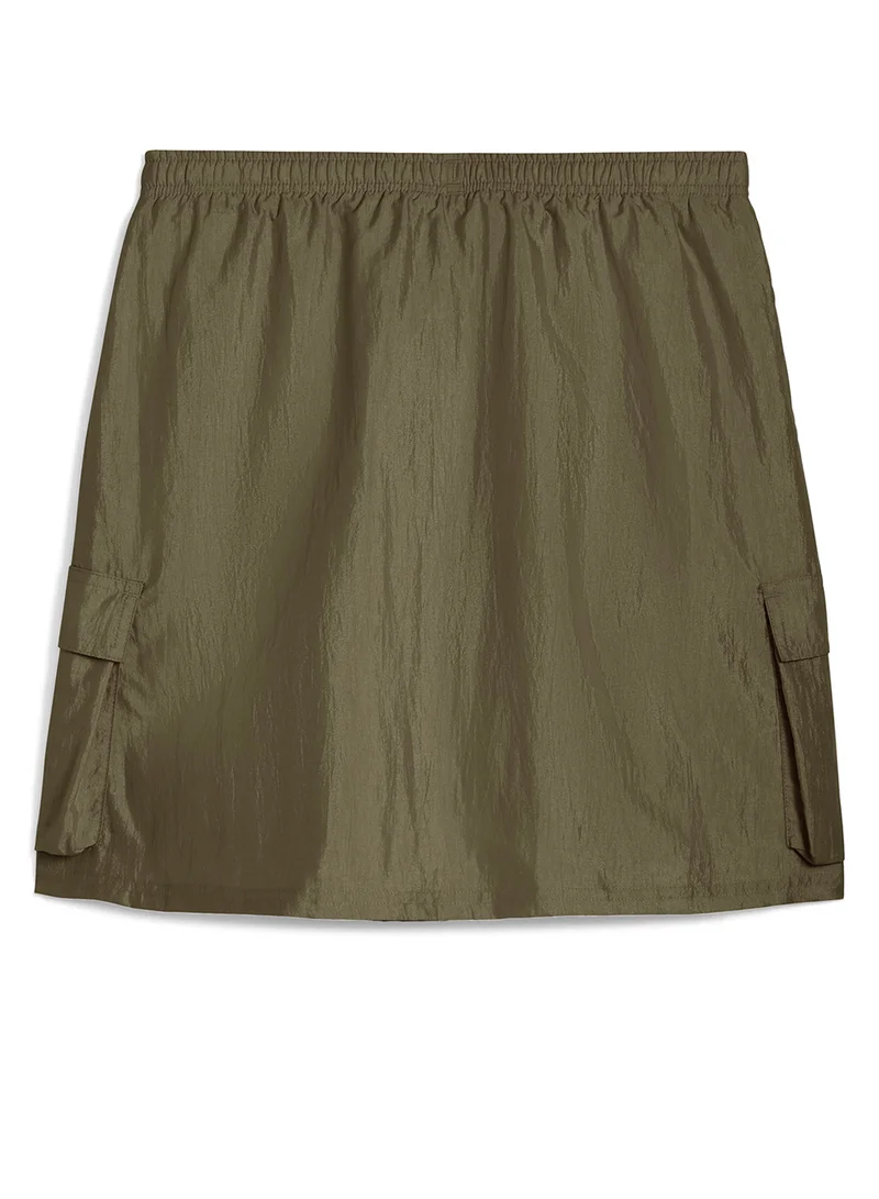 PUMA Youth Bowtique Midi Woven Cargo Skirt