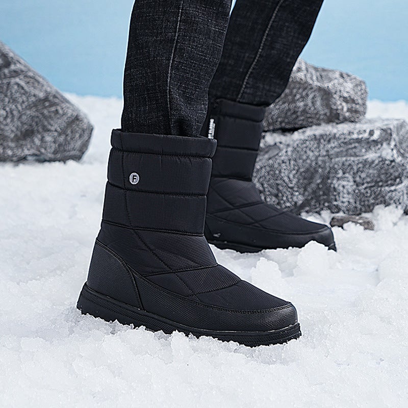 Snow Boots, Cotton Shoes, Casual Outdoor Leisure Hiking, Non-Slip Plus Velvet, Warm And Waterproof Cotton Shoes, High-Top Snow Boots - Image 2