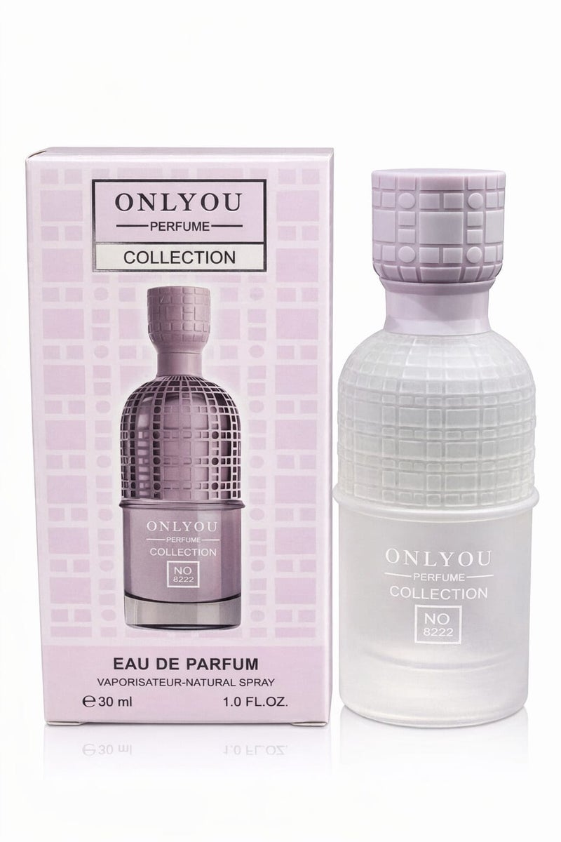 Perfume Collection No.8222 Eau de Parfum - 30ML | Luxury Floral Powdery Long Lasting Perfume for Women with Soft Musky Notes