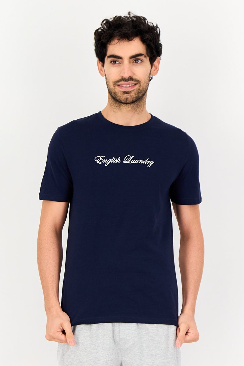 English Laundry Men 2 Pieces Embroidered T-Shirt And Shorts Pajama Set, Multicolor - Image 4