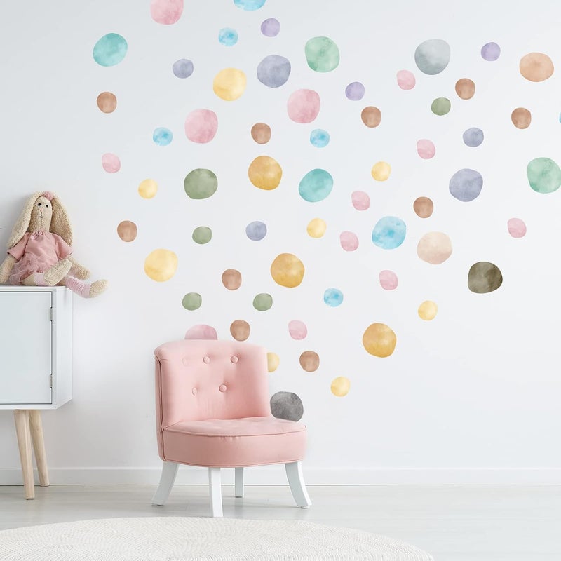 BPA Polka Dots Wall Decal - Boho Rainbow Design - Image 2