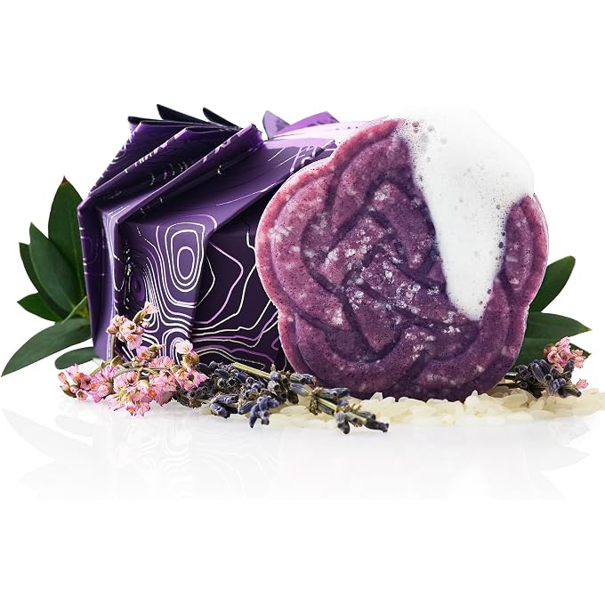 Viori Purple Shampoo Bar Handcrafted with Longsheng Rice Water & Natural Ingredients All Natural Shampoo Bar Neutralizes Brassy Tones In Blonde Hair - Image 1