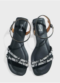 فيزانو Alice Ankle Strap Low Heel Sandals  - Image 4