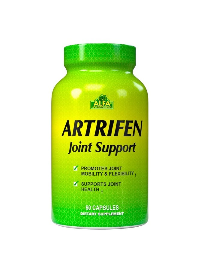 alfa vitamins Artrifen 60 Capsules - Glucosamine - Chondroitin - Boswellia Extract - Joint Health - Knee Troubles  - Image 1