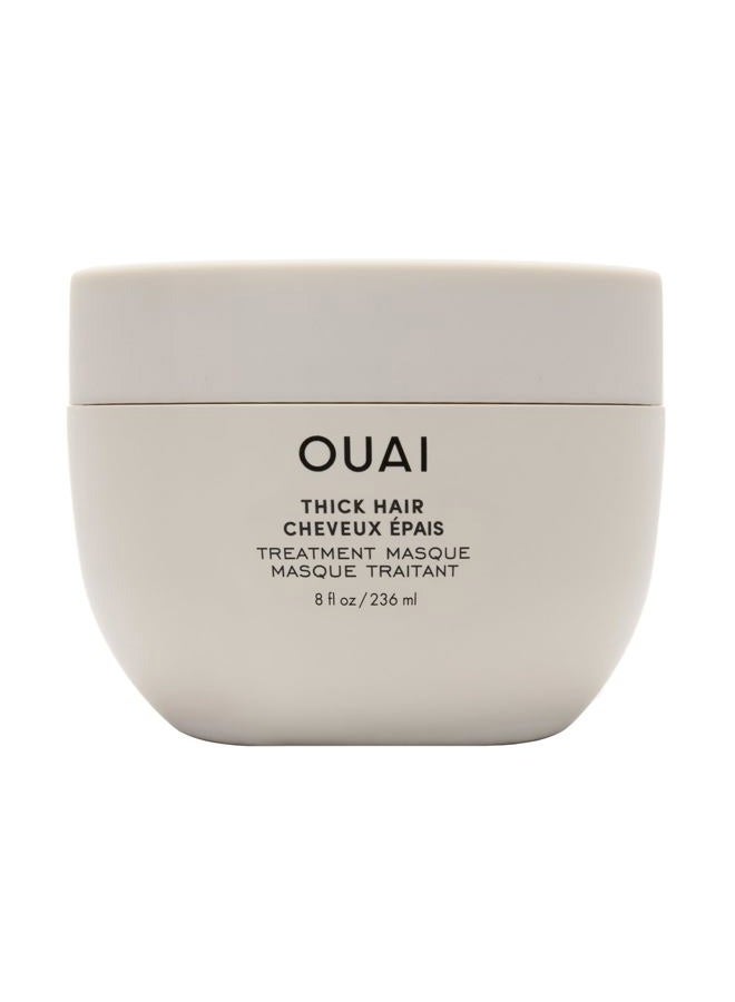 Ouai قناع الشعر السميك - علاج الشعر مع زيت اللوز وزيت الزيتون والكيراتين المعالج لاستعادة الشعر التالف - قناع شعر خالي من الفثالات والبارابين (8 أونصة سائلة) - Image 1