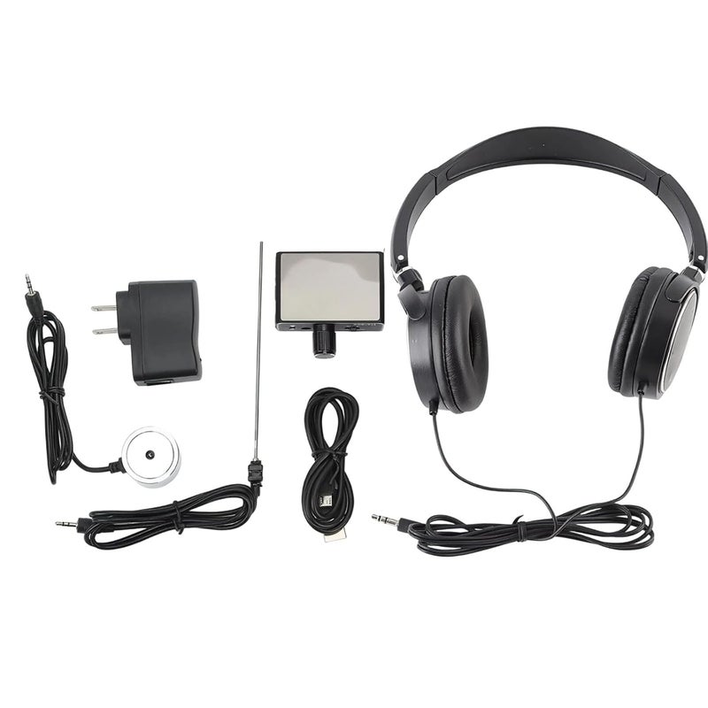 Efficient Water Leak Detector Set with Volume-Controlled Headphones, Frequency Pointer, Probes, and USB Charger for Underground & Wall Pipes - Image 1