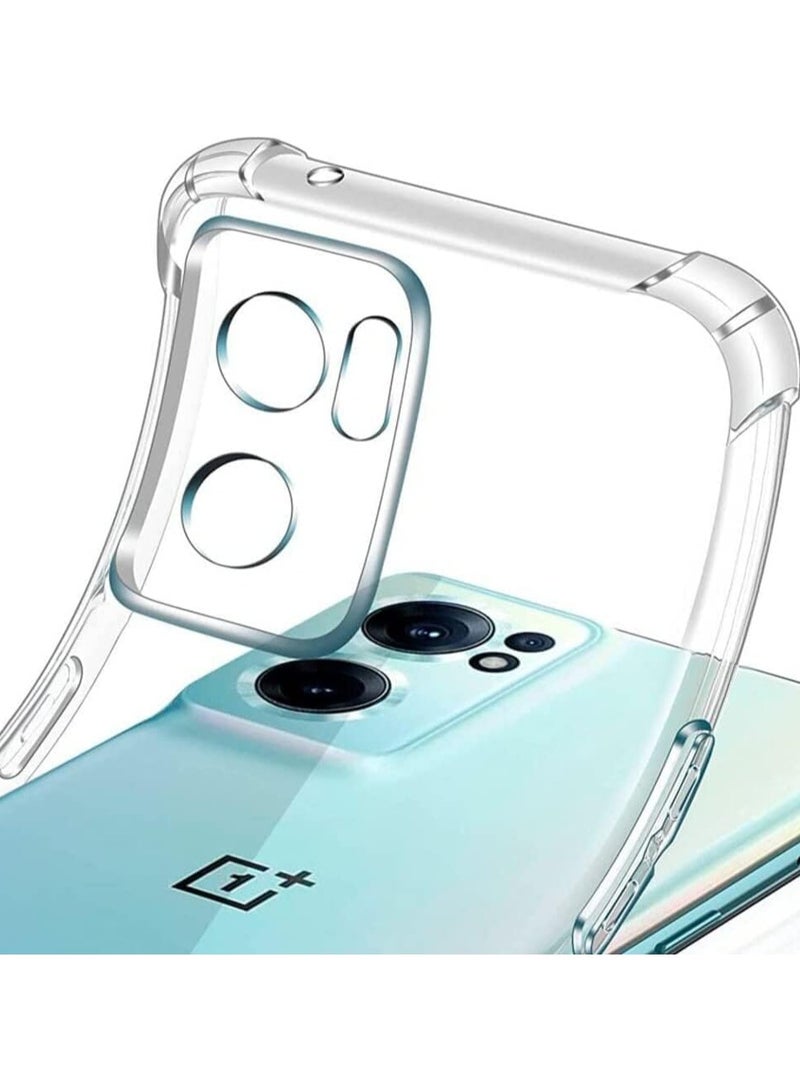 جراب شفاف لهاتف Nord CE 2 / Oneplus Nord CE 2 5G، مصنوع من السيليكون المرن الناعم، وغطاء خلفي مقاوم للصدمات مع زاوية معززة من الصدمات لهاتف 1 + Nord CE 2/1+ Nord CE 2 5G جراب شفاف - Image 2