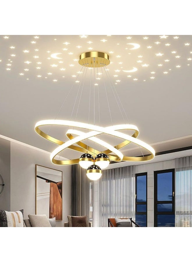 AFN Modern LED Chandelier Ceiling Light with 3 Globe Pendants, Contemporary Design for Living Room, Bedroom & Dining, Energy Efficient, Elegant Decorative Lighting Fixture - Image 1
