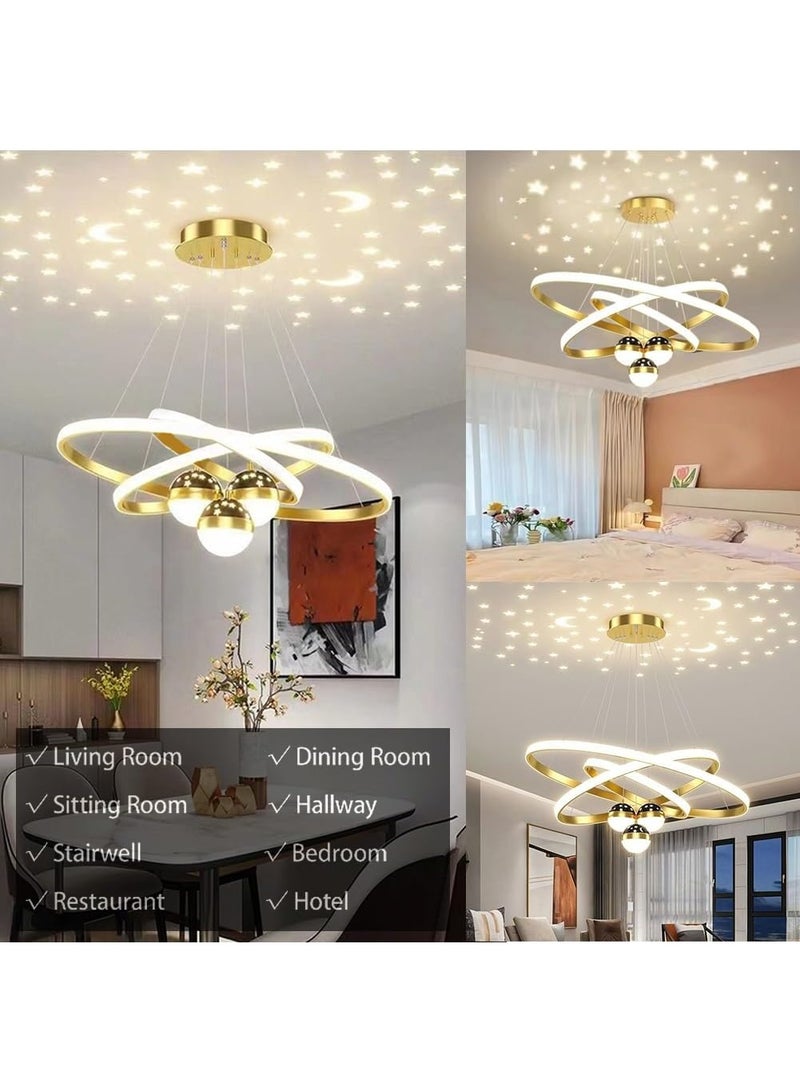 AFN Modern LED Chandelier Ceiling Light with 3 Globe Pendants, Contemporary Design for Living Room, Bedroom & Dining, Energy Efficient, Elegant Decorative Lighting Fixture - Image 4