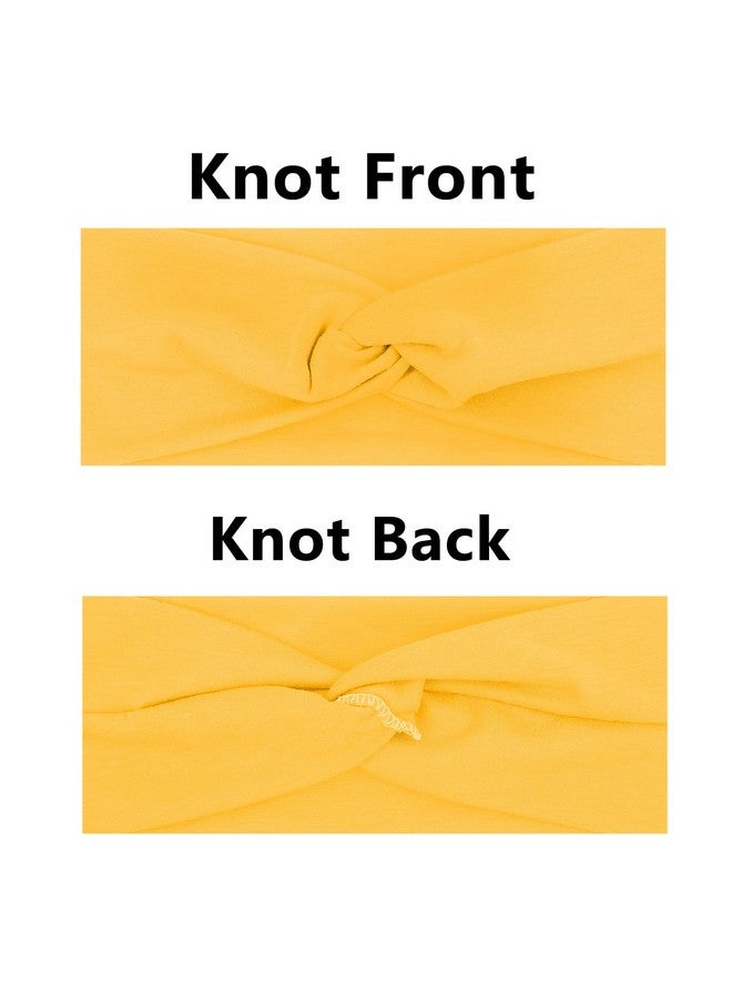 XTREND 6 Pcs Women's Headbands Twisted Cross Elastic Headbands Yoga Workout Headbands Non-Slip Sweat Soft Headbands Solid Color Simple Versatile Hair Accessory Headbands - Image 5