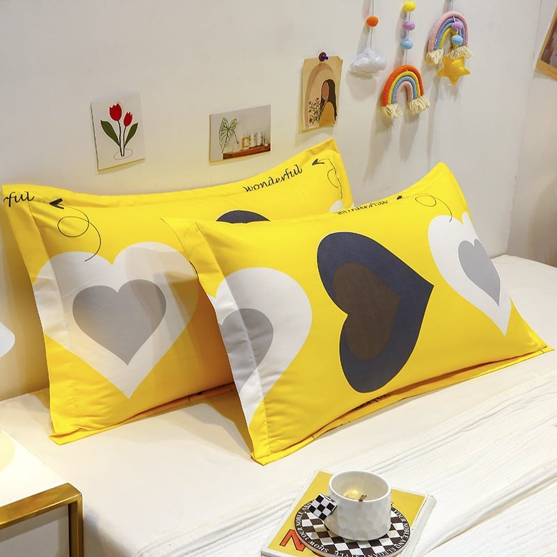Pillowcase Pillowcase Single Pair Adult Student Children Dormitory Home Large Pillowcase Aloe Cotton - Image 1