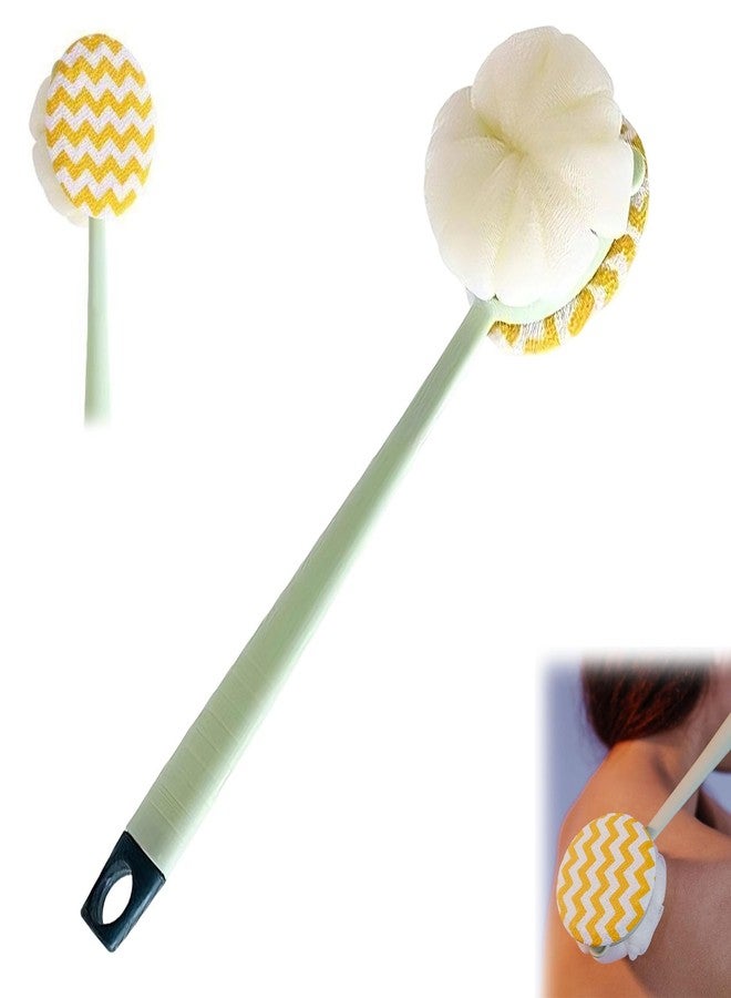 BOBOAR Bath Back Scrubber Brush for Shower,Dry Brushing Body Brush for Men Women Long Handle Exfoliator - Image 1