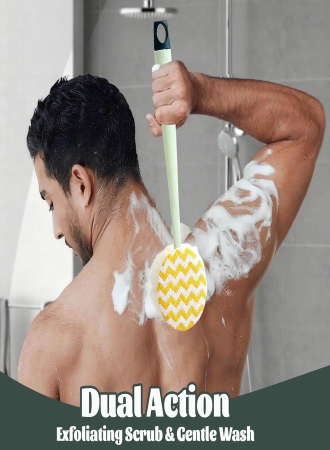 BOBOAR Bath Back Scrubber Brush for Shower,Dry Brushing Body Brush for Men Women Long Handle Exfoliator - Image 5