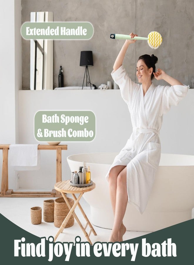 BOBOAR Bath Back Scrubber Brush for Shower,Dry Brushing Body Brush for Men Women Long Handle Exfoliator - Image 4