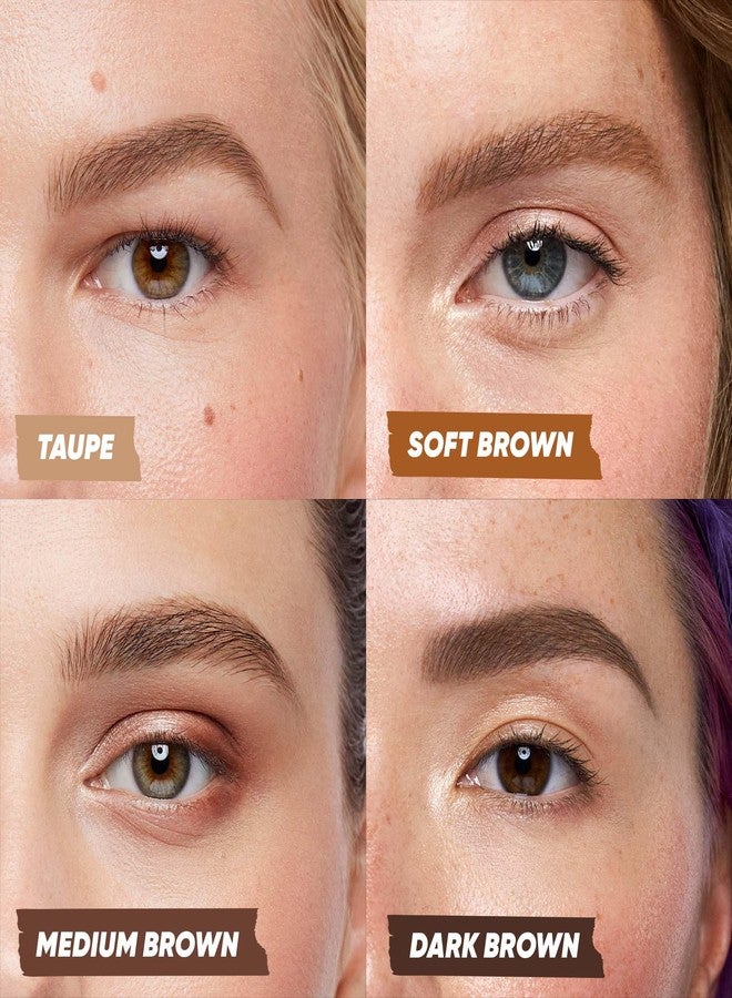 Kosas Brow Pop Nano Eyebrow Pencil – Ultra-Fine 1mm Micro Brow Pencil with Spoolie, Taupe - Image 3