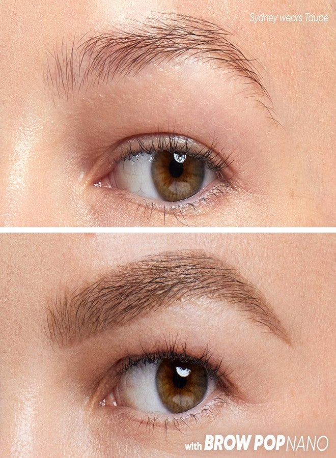 Kosas Brow Pop Nano Eyebrow Pencil – Ultra-Fine 1mm Micro Brow Pencil with Spoolie, Taupe - Image 2