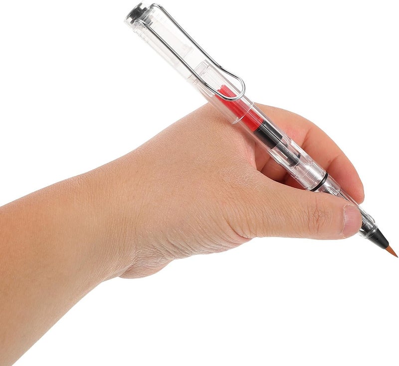 10pcs Refillable Water Brush Pen Soft Tip Chinese Japanese Calligraphy Ink Pens for Traditional Writing Sketching Painting Art Supplies - Image 4