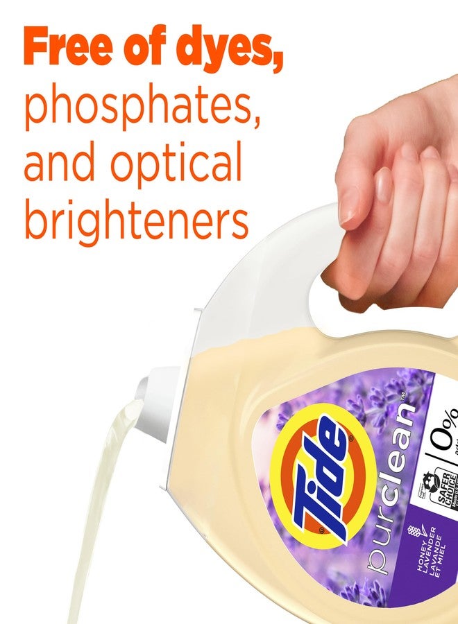 Tide Purclean Liquid Laundry Detergent, Honey Lavender Scent, 63 fl oz, 48 Loads - Image 4