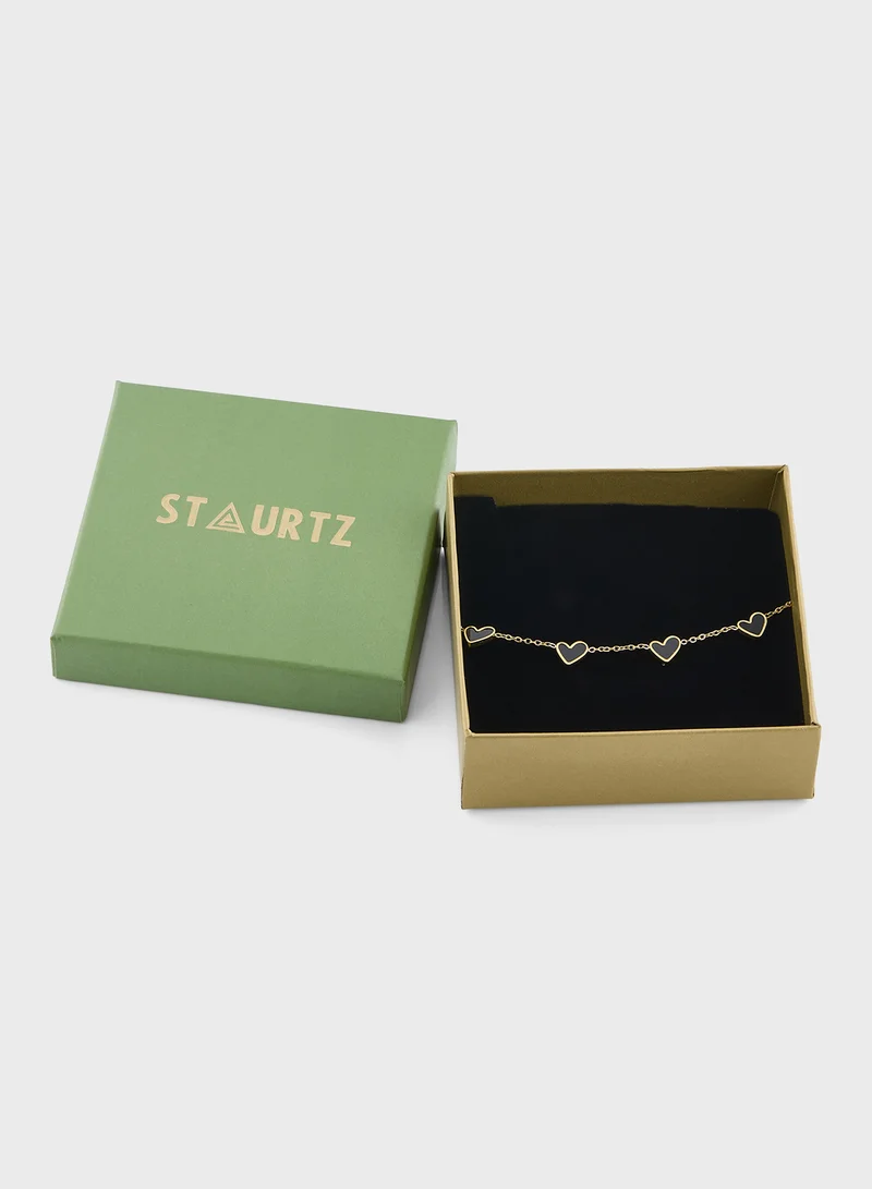 Staurtz Cresent Moon Necklace