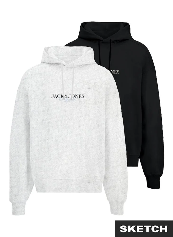 جاك اند جونز 2 Pack Of Pullover Hoodies