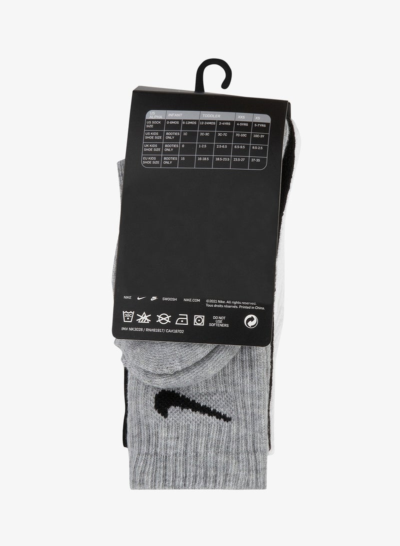 نايكي ثلاث جوارب أساسية برقبة دائرية للأطفال - Image 4