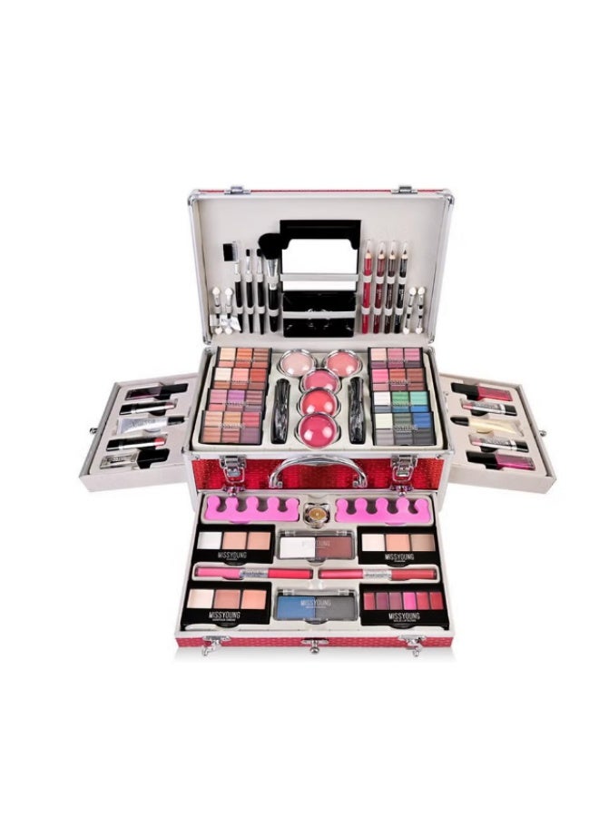 MISS YOUNG Professional Multi functional Makeup Kit 106pcs Makeup Tools Eyeshadow Lipstick - Image 1