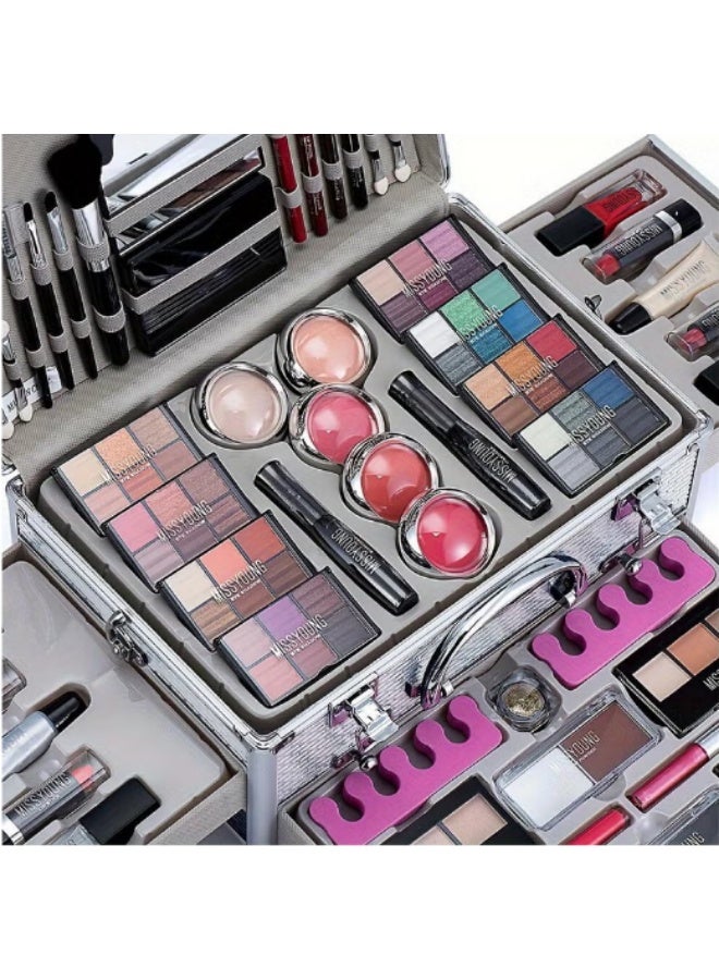 MISS YOUNG Professional Multi functional Makeup Kit 106pcs Makeup Tools Eyeshadow Lipstick - Image 4