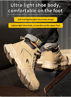 VICTGOAL Waterproof Men's Work Boots Steel Toe Safety Shoes Non-Slip Lightweight Industrial Sneakers  - Image 4