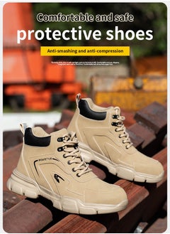 VICTGOAL Waterproof Men's Work Boots Steel Toe Safety Shoes Non-Slip Lightweight Industrial Sneakers  - Image 5