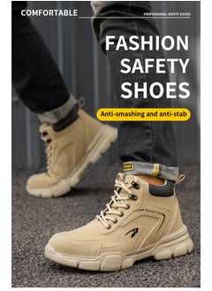 VICTGOAL Waterproof Men's Work Boots Steel Toe Safety Shoes Non-Slip Lightweight Industrial Sneakers  - Image 3