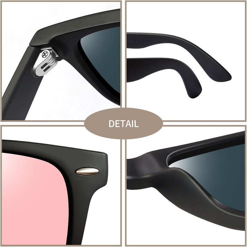 Joopin Square Sunglasses Men Women Polarized UV Protection Classic Trendy Lightweight Designer Sun Glasses for Driving Fishing Hiking Golf - Image 4