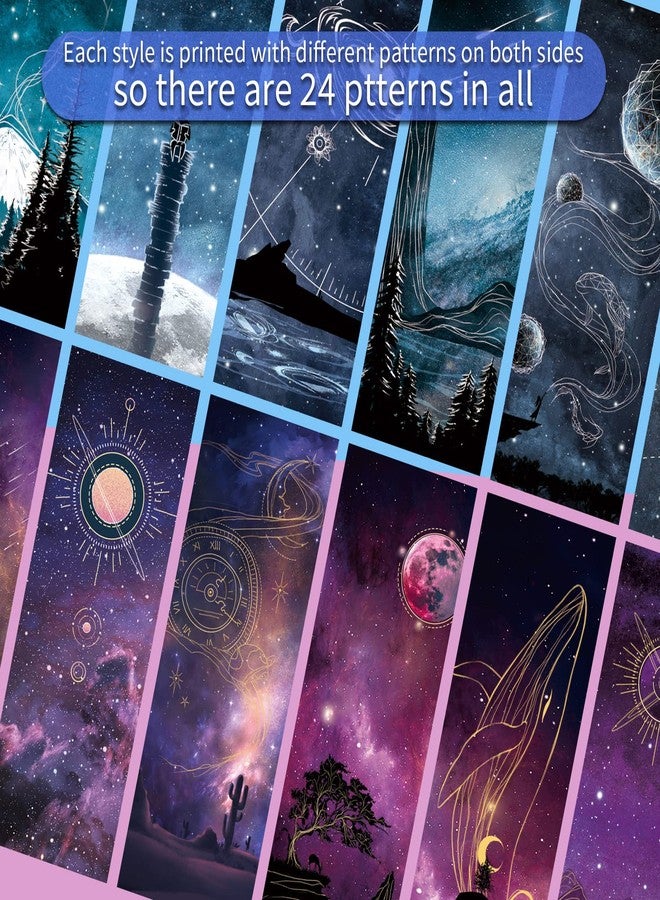 Anseal Cool Space Starry Night Bookmark, Bookmarks for Book Lovers, Bulk Bookmarks for Men, Unique Book Mark for Boys, Girls, Students, Classroom Gifts, School Prize, Reading Present - Image 4