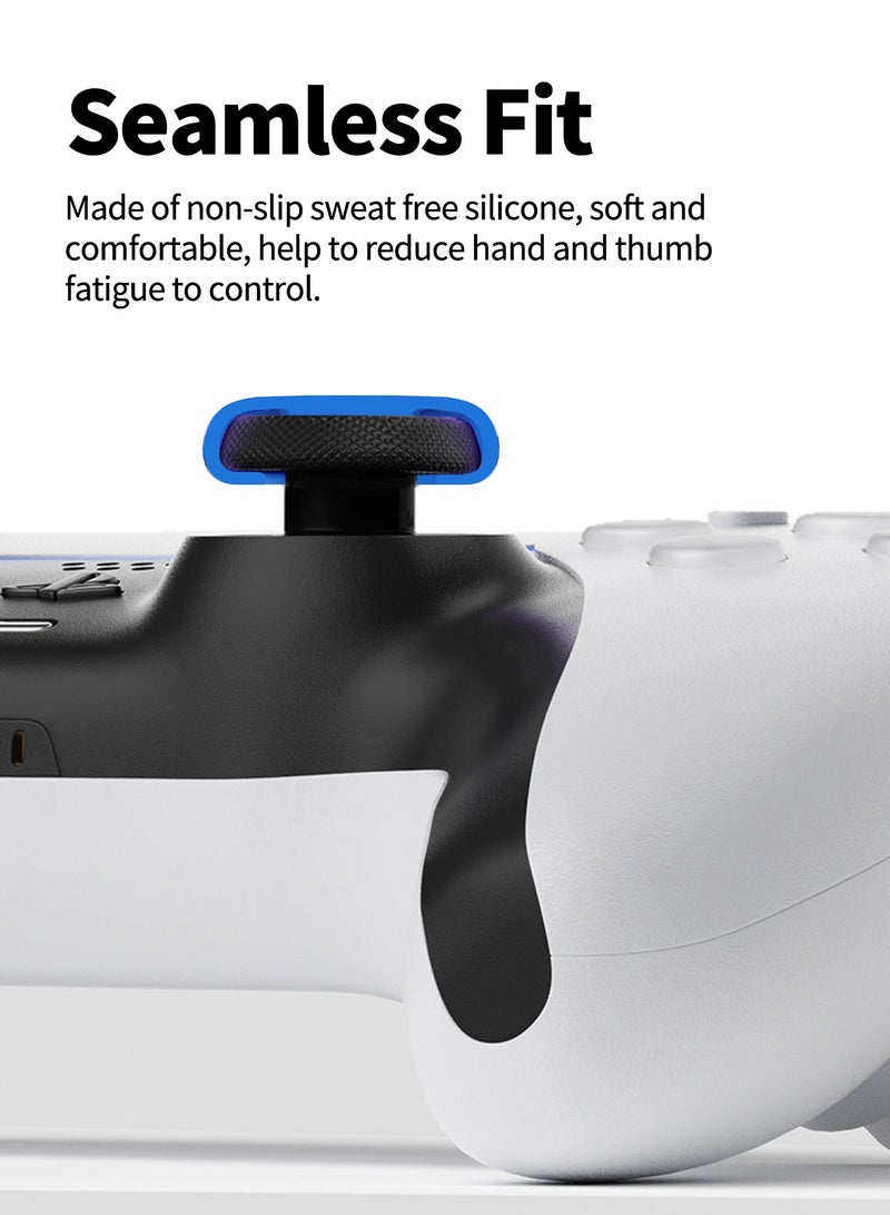 بيكسنست أغطية عصا تحكم سيليكون متوافقة مع وحدات تحكم Nintendo Switch Pro / Switch Pro 2 وSteam Deck وPS4 وPS5، أغطية مانعة للانزلاق لعصا التحكم لتحسين دقة التحكم - Image 3