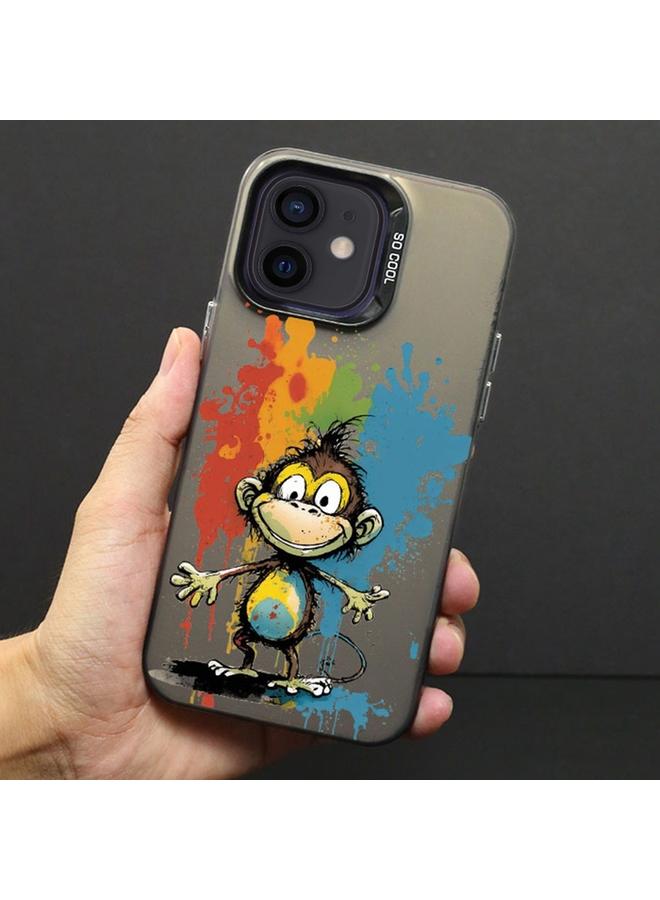 اس-توب جراب لهاتف iPhone 12 بلون حبر غير لامع من البولي كربونات والبولي يوريثين الحراري - Image 2