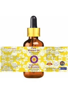 erorex Pure Mustard Oil Brassica Juncea With Glass Dropper 100 Percent Natural Therapeutic Grade Cold Pressed 30Ml 1 Oz  - Image 2