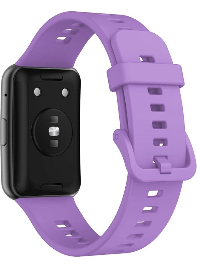 Silicone Strap for Huawei Watch Fit, Soft Band Ultra-Light Waterproof Durable Adjustable Replacement Wristband - Image 4