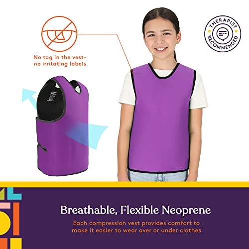 Special Supplies Sensory Compression Vest Deep Pressure Comfort (Purple, Meduim) - Image 4