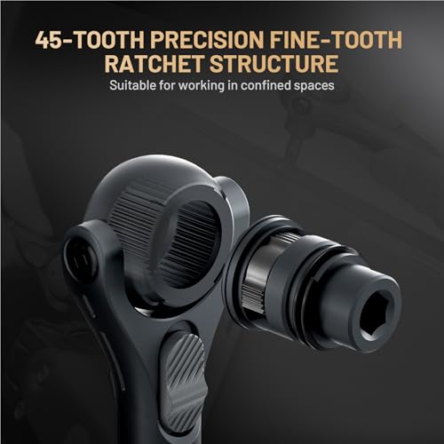 ATuMan 40 in 1 magnetic ratchet screwdriver set with Detachable Handle, 180° Ratchet Head, 45-Tooth Mechanism, Magnetic Tool Kit with Case for Computer, Electronics Repair, Ideal for Home, DIY - Image 5