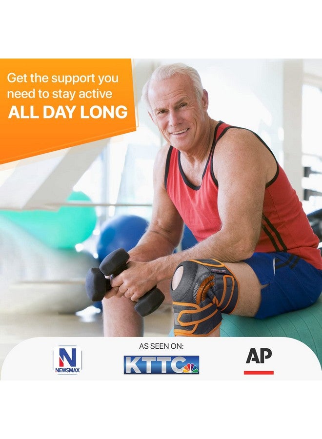 DR. BRACE DR. BRACE ELITE Knee Brace with Side Stabilizers & Patella Gel Pads for Maximum Knee Pain Support and fast recovery for men and women-Please Check How To Size Video (Mars, Medium) - Image 3