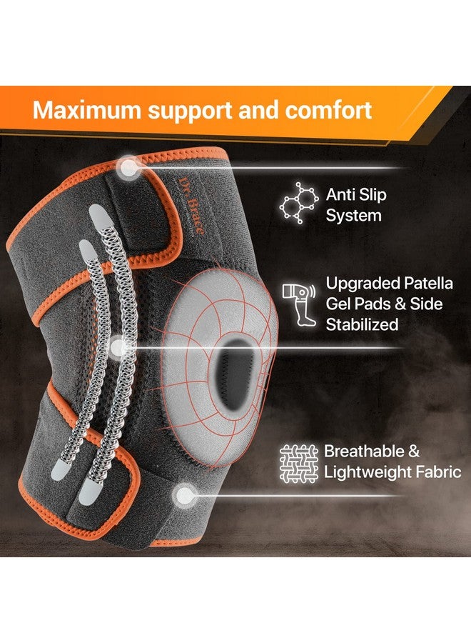DR. BRACE DR. BRACE ELITE Knee Brace with Side Stabilizers & Patella Gel Pads for Maximum Knee Pain Support and fast recovery for men and women-Please Check How To Size Video (Mars, Medium) - Image 2