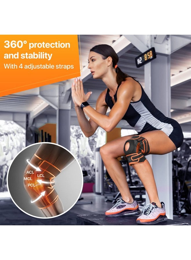 DR. BRACE DR. BRACE ELITE Knee Brace with Side Stabilizers & Patella Gel Pads for Maximum Knee Pain Support and fast recovery for men and women-Please Check How To Size Video (Mars, Medium) - Image 4