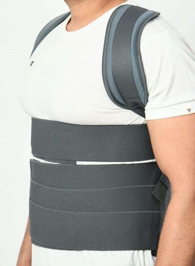 Oliver Taylor Brace Urbane Back Dorso Lumbar Spinal Support Belt Posture Lumbar Support Posture Corrector (Grey) (Gray, S) - Image 4