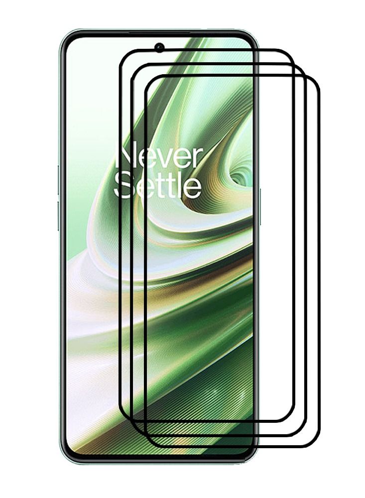 CATANES 3 Pack For OnePlus 10R Screen Protector Tempered Glass Full Glue Back - Image 2