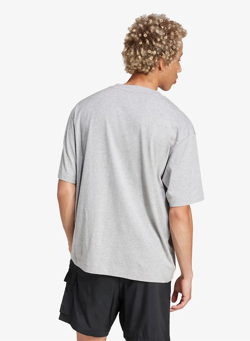 Adidas Essential Loose Fit 3 Bar Logo T-Shirt