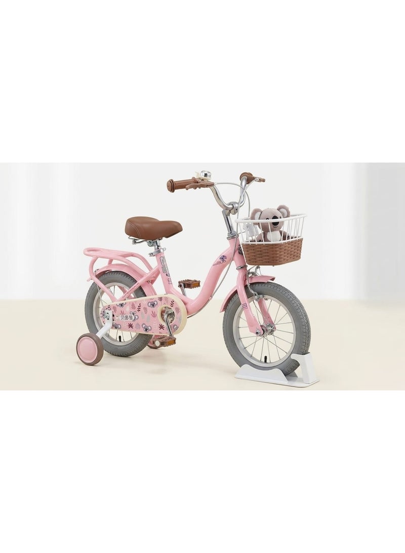 Drift King 12 inch Girls Bike with Basket for 3-12 Years Old Kids, Bicycle with Training Wheels, Basket, Adjustable Seat & Handlebar, Hand & Coaster Brakes, Bell for Girl Boy - Image 1