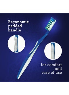 GuruNanda GuruNanda Multi-Action Toothbrush with Tongue Cleaner - Soft Bristles for Sensitive Teeth & Gums - Assorted Colors, Pack of 8  - Image 4