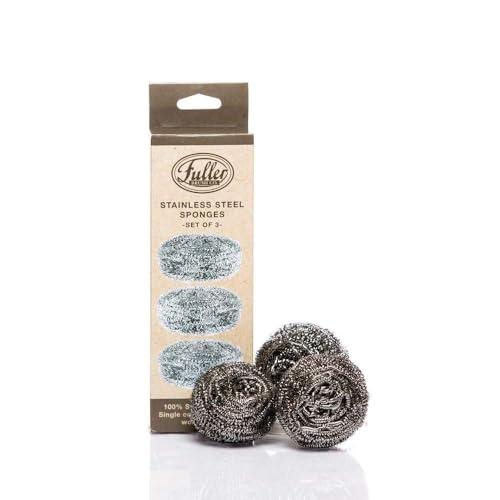 Fuller Brush Stainless Steel Scrubbing Sponges – Heavy Duty Kitchen Scour Sponges for Dishes, Pots & Pans – 1-Pack - Image 3