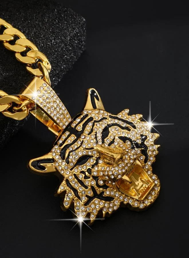 Take Two  Men Tiger Drop Embellished Necklace for Men | Best Price UAE